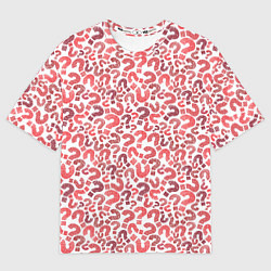 Мужская футболка оверсайз Вопросительные знаки разноцветные