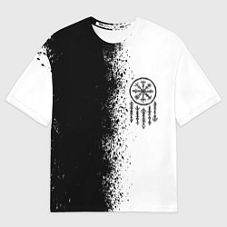 Футболка оверсайз мужская Северный компас Вегвизир, цвет: 3D-принт