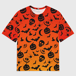 Футболка оверсайз мужская НАСТРОЕНИЕ Halloween, цвет: 3D-принт