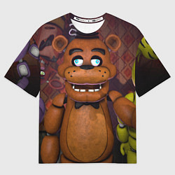 Футболка оверсайз мужская Five Nights аt Frеddys, цвет: 3D-принт