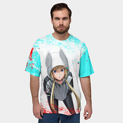 Футболка оверсайз мужская Sweet Kon - Инцидент Кэмоно, цвет: 3D-принт — фото 2