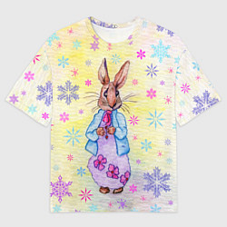 Мужская футболка оверсайз Винтажный кролик