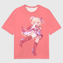 Мужская футболка оверсайз Рика Аяно - Записи о магии Девочка-волшебница Мадо