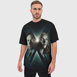 Футболка оверсайз мужская X - Files, цвет: 3D-принт — фото 2