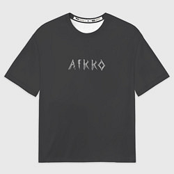 Футболка оверсайз мужская Aikko надпись, цвет: 3D-принт
