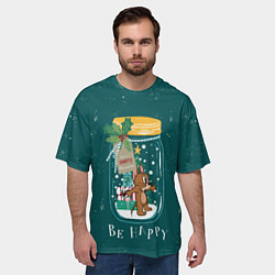 Футболка оверсайз мужская Джерри в банке, цвет: 3D-принт — фото 2