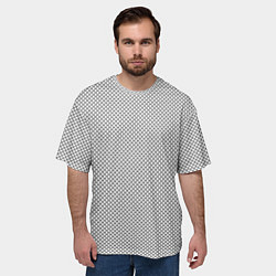 Футболка оверсайз мужская Белая змея, цвет: 3D-принт — фото 2