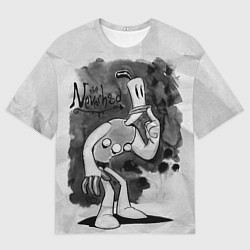 Футболка оверсайз мужская Клэймен и Вилли Тромбон, цвет: 3D-принт