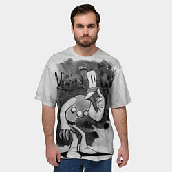 Футболка оверсайз мужская Клэймен и Вилли Тромбон, цвет: 3D-принт — фото 2