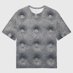 Футболка оверсайз мужская Мебельная обивка - текстура, цвет: 3D-принт