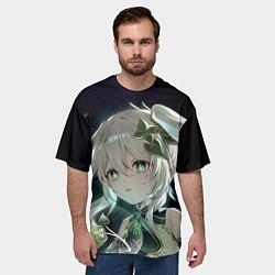 Футболка оверсайз мужская Нахида Genshin Impact, цвет: 3D-принт — фото 2