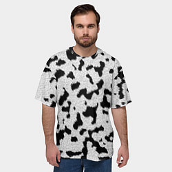 Футболка оверсайз мужская Далматин - текстура, цвет: 3D-принт — фото 2