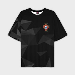 Мужская футболка оверсайз Сборная Португалии треугольники