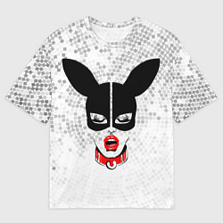 Футболка оверсайз мужская Зайка БДСМ, цвет: 3D-принт