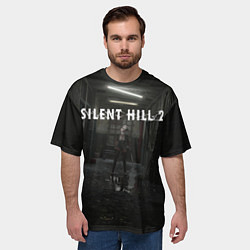 Футболка оверсайз мужская Sailent hill 2 ремейк, цвет: 3D-принт — фото 2