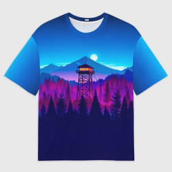 Мужская футболка оверсайз Firewatch