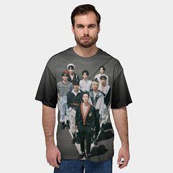 Футболка оверсайз мужская Stray Kids Maxident harbor, цвет: 3D-принт — фото 2