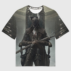 Футболка оверсайз мужская Bloodborne охотник, цвет: 3D-принт