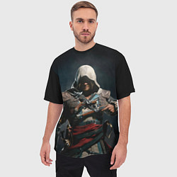 Футболка оверсайз мужская Assassins Creed 4, цвет: 3D-принт — фото 2