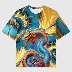 Футболка оверсайз мужская Japanese dragon - tattoo - irezumi - art, цвет: 3D-принт