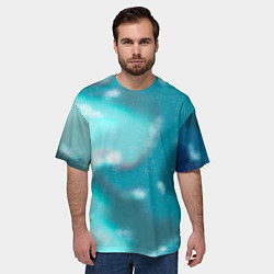Футболка оверсайз мужская Волны в море, цвет: 3D-принт — фото 2