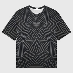 Мужская футболка оверсайз Геометрическая звезда