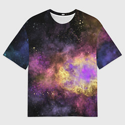 Футболка оверсайз мужская Космос рождение звезды, цвет: 3D-принт