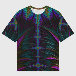 Футболка оверсайз мужская Скелетный фрактал, цвет: 3D-принт