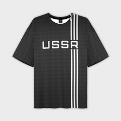 Мужская футболка оверсайз USSR carbon