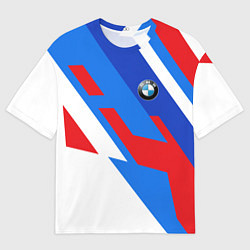 Футболка оверсайз мужская BMW m colors, цвет: 3D-принт