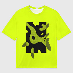 Мужская футболка оверсайз Pixel paths