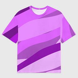 Футболка оверсайз мужская Сиреневый вечер, цвет: 3D-принт