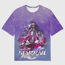 Футболка оверсайз мужская Блэйд из хонкай стар рейл, цвет: 3D-принт