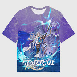 Футболка оверсайз мужская Броня Хонкай Стар Рейл, цвет: 3D-принт