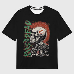 Мужская футболка оверсайз Punks not dead
