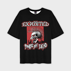 Футболка оверсайз мужская Exploited - punks not dead, цвет: 3D-принт