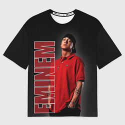 Футболка оверсайз мужская Рэппер Эминем, цвет: 3D-принт