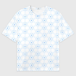 Мужская футболка оверсайз Ясна3 - Небесная структура светлый