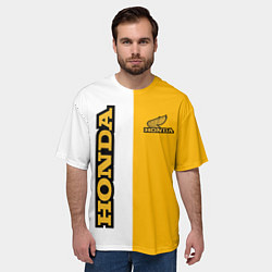 Футболка оверсайз мужская Honda sign, цвет: 3D-принт — фото 2