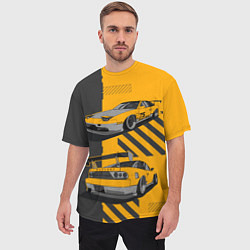 Футболка оверсайз мужская Nissan 180sx art, цвет: 3D-принт — фото 2