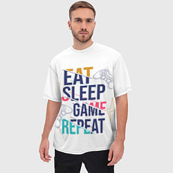 Футболка оверсайз мужская Game quote, цвет: 3D-принт — фото 2