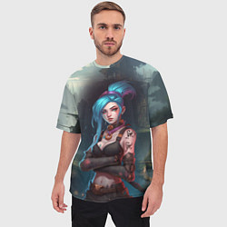 Футболка оверсайз мужская Jinx league of legends, цвет: 3D-принт — фото 2