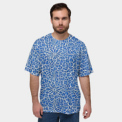 Футболка оверсайз мужская Ажурные узоры, цвет: 3D-принт — фото 2