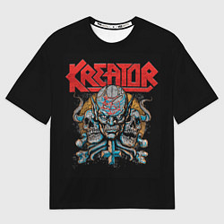 Футболка оверсайз мужская Kreator - трэш-метал, цвет: 3D-принт