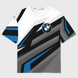 Мужская футболка оверсайз БМВ - спортивная униформа