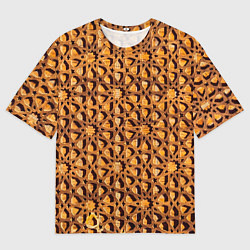 Мужская футболка оверсайз Медовый паттерн