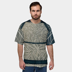 Футболка оверсайз мужская Стеклянка, цвет: 3D-принт — фото 2