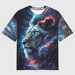 Мужская футболка оверсайз Galactic lion