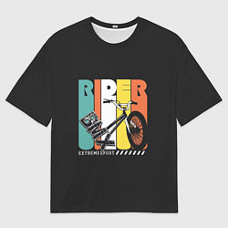 Футболка оверсайз мужская Bmx extreme, цвет: 3D-принт