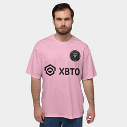 Футболка оверсайз мужская Месси форма Интер Майами, цвет: 3D-принт — фото 2